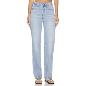Levi’s Ribcage Straight Full Length Jeans Women’s 25 L29 Light Wash High Rise